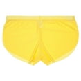 thumbnail image 1 of USNSM Men's Mesh See Through Boxers Silk Underwear Sheer Boxer Trunk, Athletic Ultra-Thin Split Side Loose Shorts Yellow M, 1 of 3