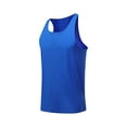 thumbnail image 1 of USNSM Men's Mesh Tank Top Quick Dry Summer Workout Muscle Sleeveless Shirts for Swim Beach Bodybuilding Blue L, 1 of 5