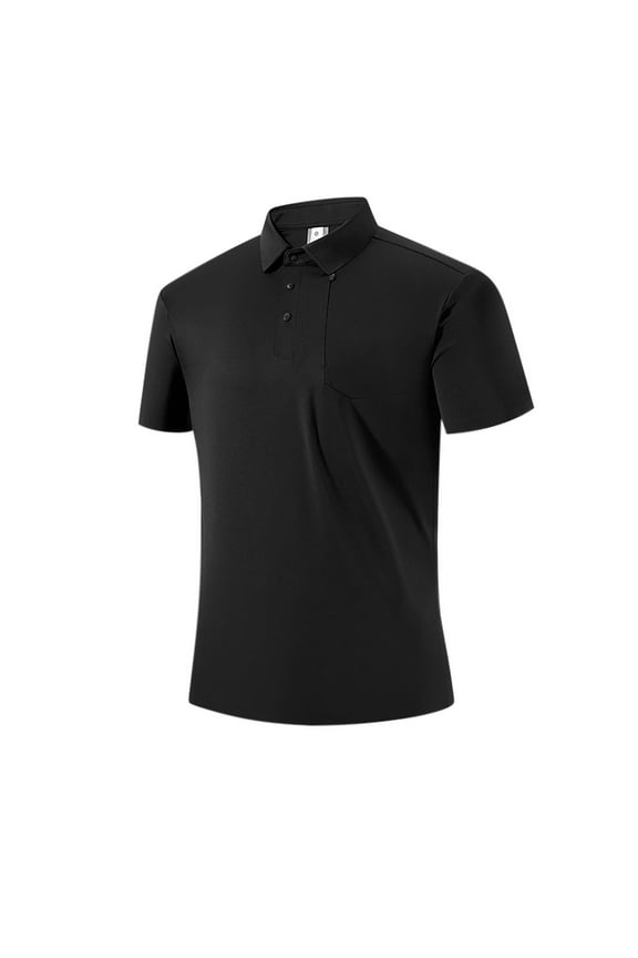 Men’s Moisture Wicking Shirts for Athletic Gym Quick Dry Lightweight Performance Short Sleeve T-Shirts Plue Size Casual Sportswear Black L
