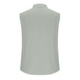 thumbnail image 1 of USNSM Men's New Casual Fashion Loose Button Pocket Sleeveless Standing Collar Shirt Vest Standing Collar Tank Top Green M, 1 of 4