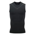 thumbnail image 1 of USNSM Men's Plus Size Sleeveless Compression Shirt Athletic Workout Gym Undershirt Quick Dry Breathable Tank Tops Black XXXXL, 1 of 9