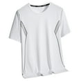 thumbnail image 1 of USNSM Men's Plus Size Workout Running Shirts Quick Dry Moisture Wicking T-Shirt, Gym Athletic Short Sleeve Tee Shirts White XXXXXL, 1 of 4