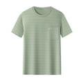 thumbnail image 1 of USNSM Men's Quick Dry Shirts Short Sleeve Performance for Golf Tennis Daily Casual Round Neck T-Shirt with Pocket Green L, 1 of 5