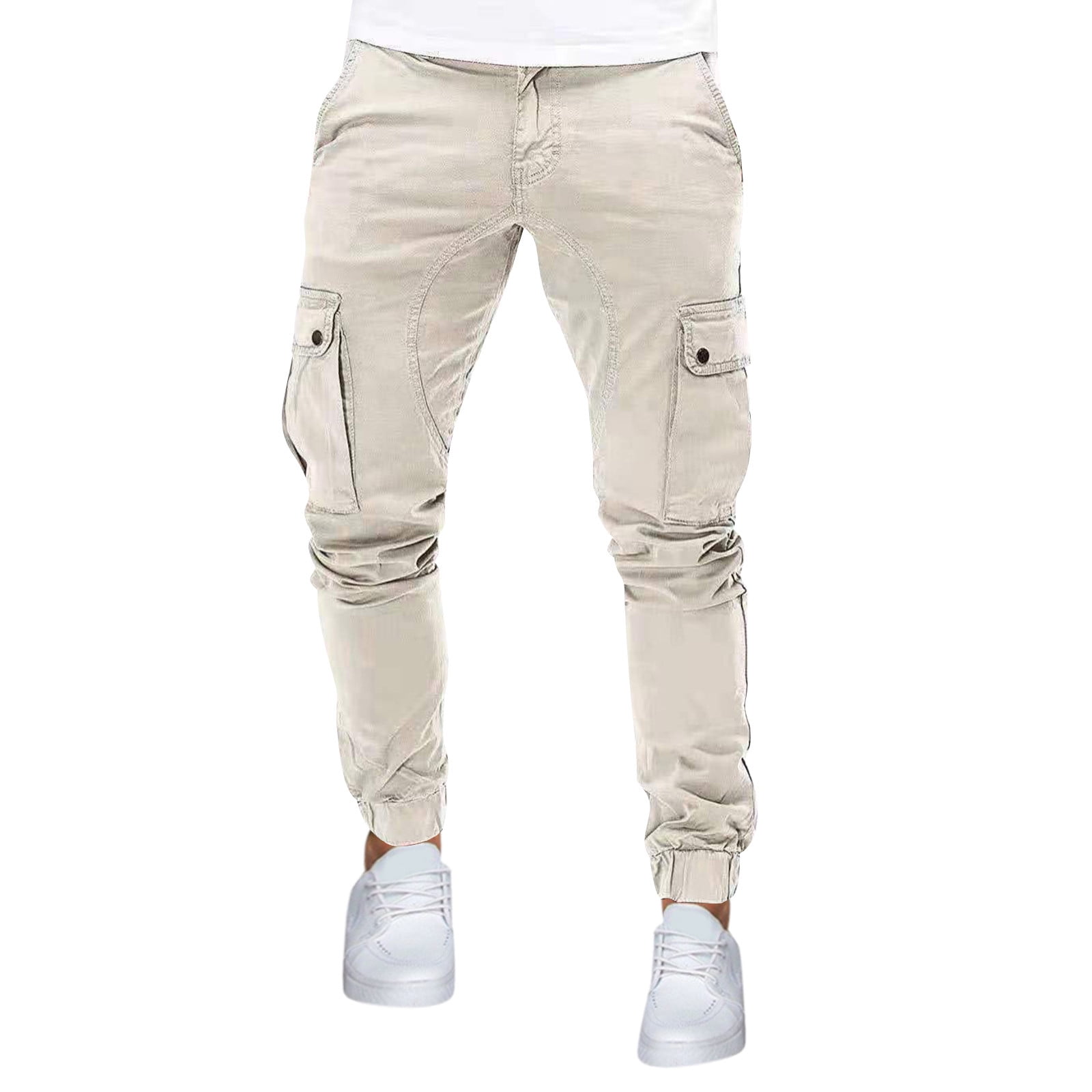 White - Handloom Cotton Tapered Casual Pant for Women