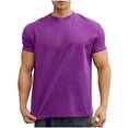thumbnail image 1 of USNSM Men's Short Sleeve UPF 50+ T-Shirt Quick Dry Rash Guard Athletic Workout Gym Running Swim Top Tee Performance Water Shirts Purple L, 1 of 5