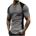 thumbnail image 1 of USNSM Men's Slim Fit T Shirt Casual Summer Spring Tee Tops for Gym Workout Running Athletic Comfortable Breathable Shirt Gray XXL, 1 of 7