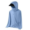 thumbnail image 1 of USNSM Men's Sun Protective Jacket Full Zip UPF 50+ UV Sun Protection Clothing Lightweight Long Sleeve Hoodie Sun Shirt Blue XXXXL, 1 of 7