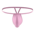 thumbnail image 1 of USNSM Men's Swimwear Underwear T-Back Thongs Soft Stretch Men G-string Low Waist Bikini Underwear Pink XXL, 1 of 5