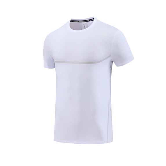 USNSM Men's T-Shirts Soft Lightweight Short Sleeve Tee Crew Neck Moisture Wicking Outdoor Running Sports Ice Breathable Shirt White M