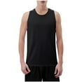 thumbnail image 1 of USNSM Men's Tank Top UPF 50+ Cotton Sleeveless Shirt Lightweight Casual Outdoor Gym Workout Shirts Cooling Muscle Tee Shirt Black L, 1 of 9
