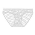 thumbnail image 1 of USNSM Men's Triangle Underpants Loose Mesh Summer Breathable Transparent Underwear Triangle Pants White XL, 1 of 2