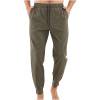 USNSM Mens Athletic Lightweight Workout Sweatpants Multiple Pockets Gym Quick-Drying Joggers Tapered Fit Training Pants Green# XXL