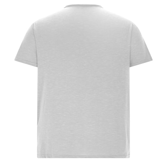 USNSM Mens Classic V-Neck T-Shirts Solid Color Cotton Tops Quick Dry Lightweight Moisture Wicking Active Athletic Short Sleeve Gray XL