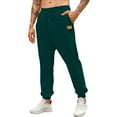 thumbnail image 1 of USNSM Mens Jogger Sweatpants with Pockets Baggy Fleece Jogging Pants Tall Casual Straight Leg Drawstring Joggers Workout Gym Pants Green XXL, 1 of 4