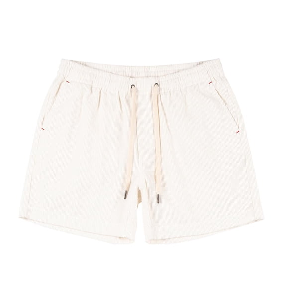 USNSM Mens Lounge Shorts Breathable Soft 4 Inch Elastic Waist Lightweight Simple Active Shorts Home Sleep Bottoms White L