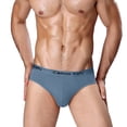 thumbnail image 1 of USNSM Mens Pouch Trunks Separate Big Enhance Underwear Briefs Comfy Mid-Rise Pouch Bikini Brief Boxer Briefs Blue XL, 1 of 3