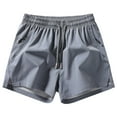thumbnail image 1 of USNSM Mens Workout Athletic Shorts 5 inch Quick Dry Running Shorts Men Lightweight Sports Gym Shorts with Pocket Gray L, 1 of 3
