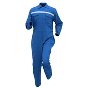 USNSM Mens Workwear Coveralls Multi Pockets Work Suit Mechanic Overalls Jumpsuits Long Sleeve Wear Resistant Coverall Blue XL