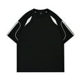 thumbnail image 1 of USNSM Oversized Vintage T Shirts for Men Short Sleeve Cotton Casual Baggy Tees Teens Trendy Crew Neck Loose Tops Black XL, 1 of 4