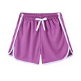 thumbnail image 1 of USNSM Single Piece Shorts for Kids Toddler Boys and Girls' Solid Color Pants Trousers Purple 8-9 Years, 1 of 8