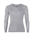 thumbnail image 1 of USNSM Solid Color Thermal Compression Shirts for Men Long Sleeve Running Undershirt Base Layer for Winter Cold Weather Gray XL, 1 of 5