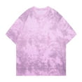 thumbnail image 1 of USNSM Summer Men's Casual T Shirt Loose Cotton Short Sleeve T-Shirt Oversized Basic Solid Color Streetwears Top Tees Pink XXL, 1 of 3