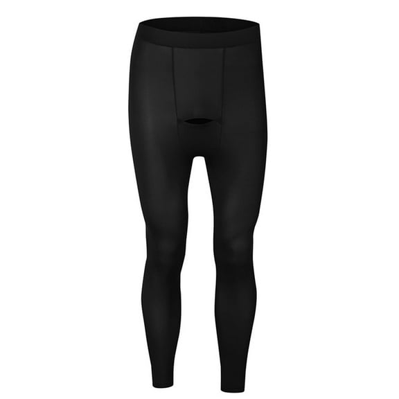 USNSM Thermal Underwear for Men Long Underwear Mens Leggings Thermal Pants Elastic Base Running Fitness Men Cold Weather Bottoms Black L