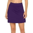 thumbnail image 1 of USNSM Women's 2-in- Double Layer Shorts Skirt Shorts Skort High Waisted Tennis Skirts Golf Skorts Skirts Layered Mini Skirts Purple S, 1 of 3