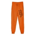 thumbnail image 1 of USNSM Women's Baggy Sweatpants High Waisted Lounge Loose Sweatpant Lovely Cat Print Drawstring Trousers with Pockets Orange S, 1 of 3