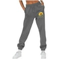 thumbnail image 1 of USNSM Women's Jogger Sweatpants Baggy Drawstring Plus Size Lounge Pants Cute Sunflower Print Joggers Pants with Pockets Dark Gray M, 1 of 4