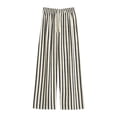 thumbnail image 1 of USNSM Women's Printed Pants Summer Thin Casual Elastic Waisted Loose Fitting Home Pants Plus Size Outerwear Pants White XXXXL, 1 of 3