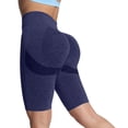 thumbnail image 1 of USNSM Women's Seamless Scrunch Butt Lift Biker Shorts High Waist Booty Contour Workout Yoga Gym Shorts Blue S, 1 of 9