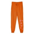 thumbnail image 1 of USNSM Women's Sweatpants Lovely Butterfly Print Drawstring Sweatpants High Waisted Joggers Stretch Pants with Pockets Orange M, 1 of 3