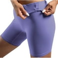 thumbnail image 1 of USNSM Women's Yoga Shorts Tummy Control High Waist AntiCellulite Push Up Biker Exercise Butt Lifting Tights Short Purple L, 1 of 4