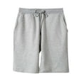 thumbnail image 1 of USNSM Womens Running Shorts Plus Size Elastic Waist Drawstring Shorts Solid Color Casual Shorts Gym Workout Sweat Shorts Gray M, 1 of 4