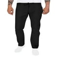 thumbnail image 1 of USNSM Work Pants for Men Straight Fit Cargo Pants Men's Summer Comfy Loungwear Elastic Waist Drawstring Sweatpants Quick Dry Trouser Black XXXL, 1 of 5