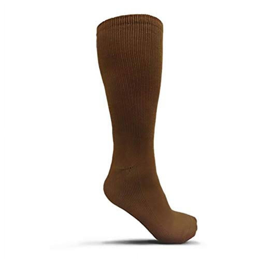 USOA Antimicrobial Boot Socks - 3 Pack Brown / Large - Walmart.com