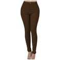 thumbnail image 1 of USOCUTE Jeggings for Women Denim Womens Stretch Skinny with Pockets Cotton Blend Jeans Coffee XL, 1 of 5