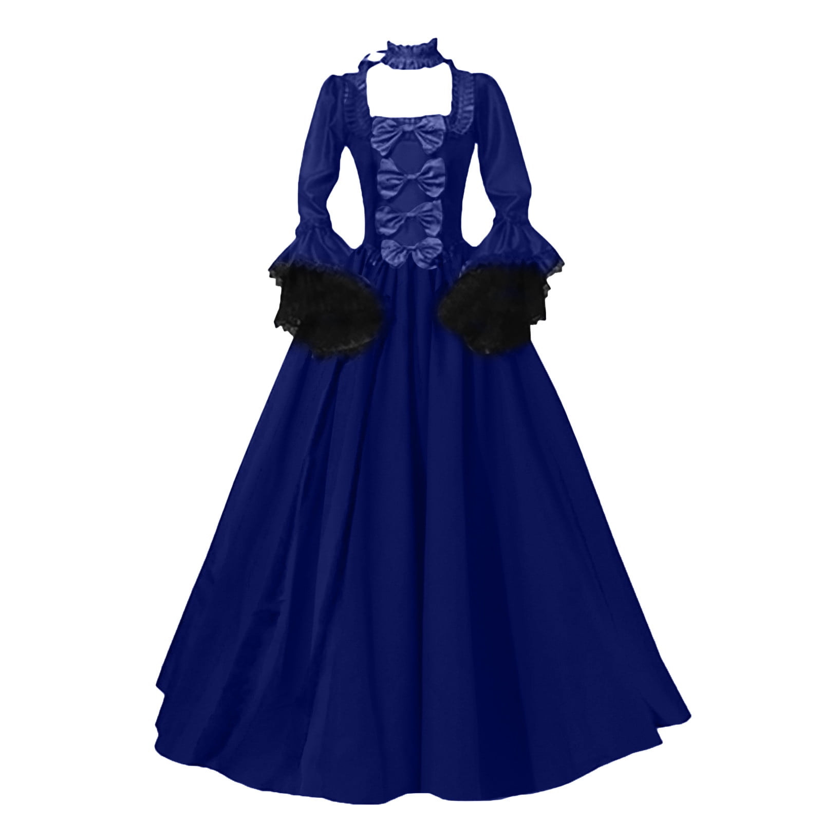 USOCUTE Women's Princess Costume Maxi Dress Renaissance Victorian Flare