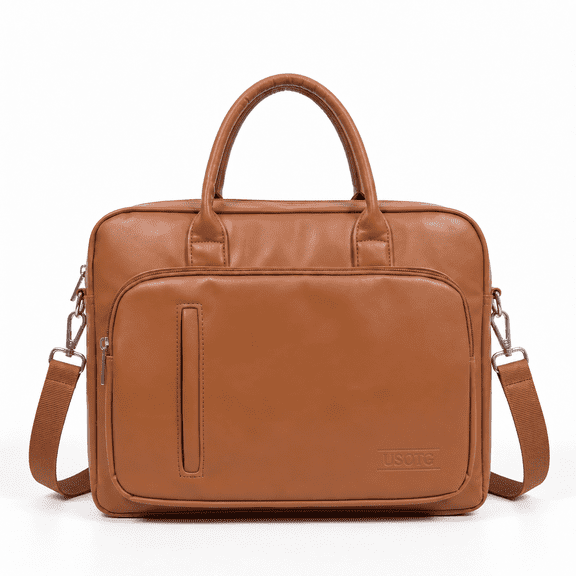 USOTG 14" Laptop Briefcase, Trolley Strap, Water Resistant, MacBook HP Dell