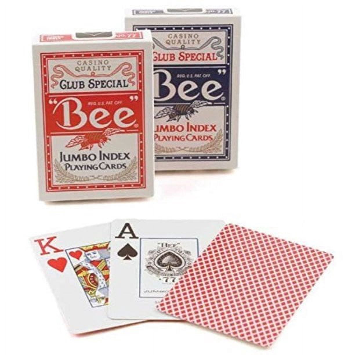 Bee Jumbo Index Playing Cards, Standard Size, Diamond Back Design