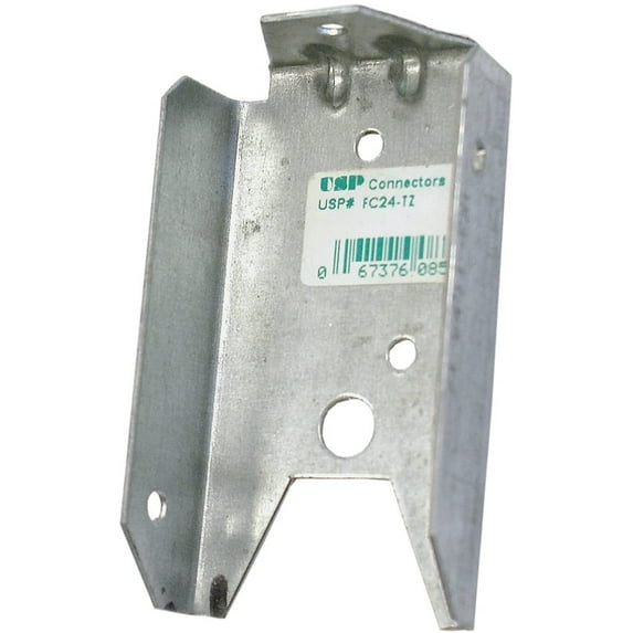 USP Structural Connectors FC24-TZ G185-Triple Zinc Galvanized 2 by 4 Fence Bracket