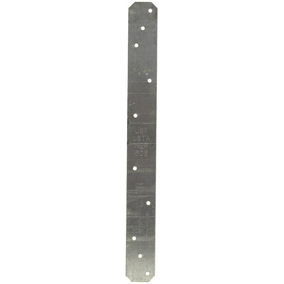 USP Structural Connectors Nail Strap Hardware LSTA12 - Nail On Strap - 1.25-Inch by 12-Inch
