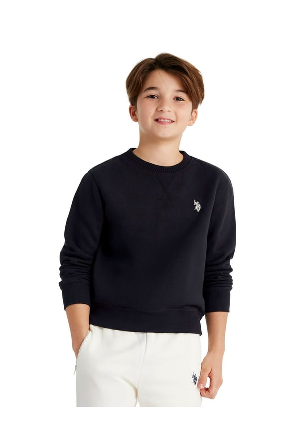 Boys Fleece Crew Neck Pullover Sweatshirt, Sizes 4-18