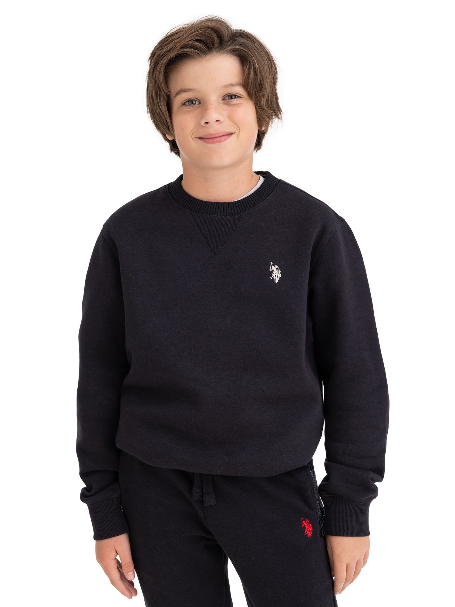 U.S. Polo Assn. Men's Quarter Zip Flatback - Walmart.com
