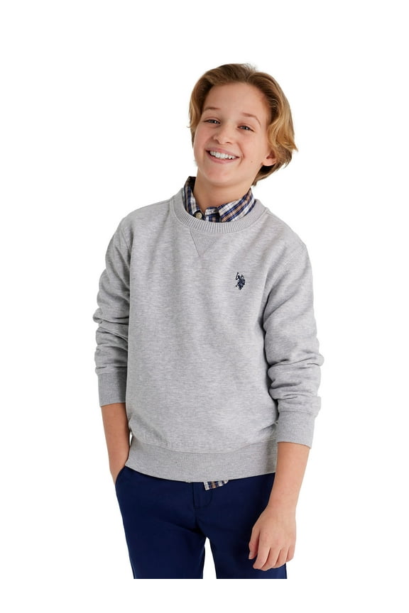Boys Fleece Crew Neck Pullover Sweatshirt, Sizes 4-18