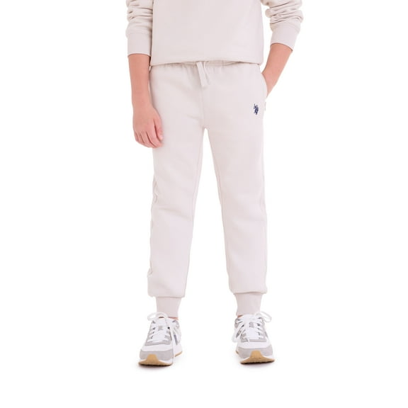 U.S. Polo Assn. Boys Fleece Jogger Pant Zip Pocket, Sizes 4-18