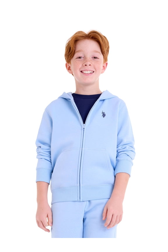 Boys Fleece Full Zip Hoodie, Sizes 4-18