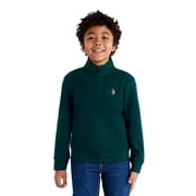 U.S. Polo Assn. Boys Interlock Quarter Zip, Sizes 4-18