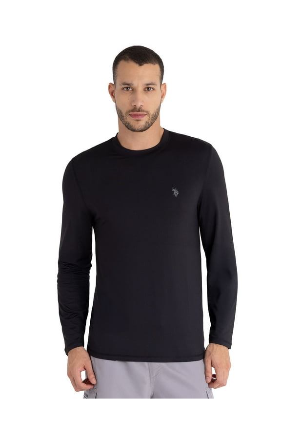 Men's Black LS Sun Shirt, L